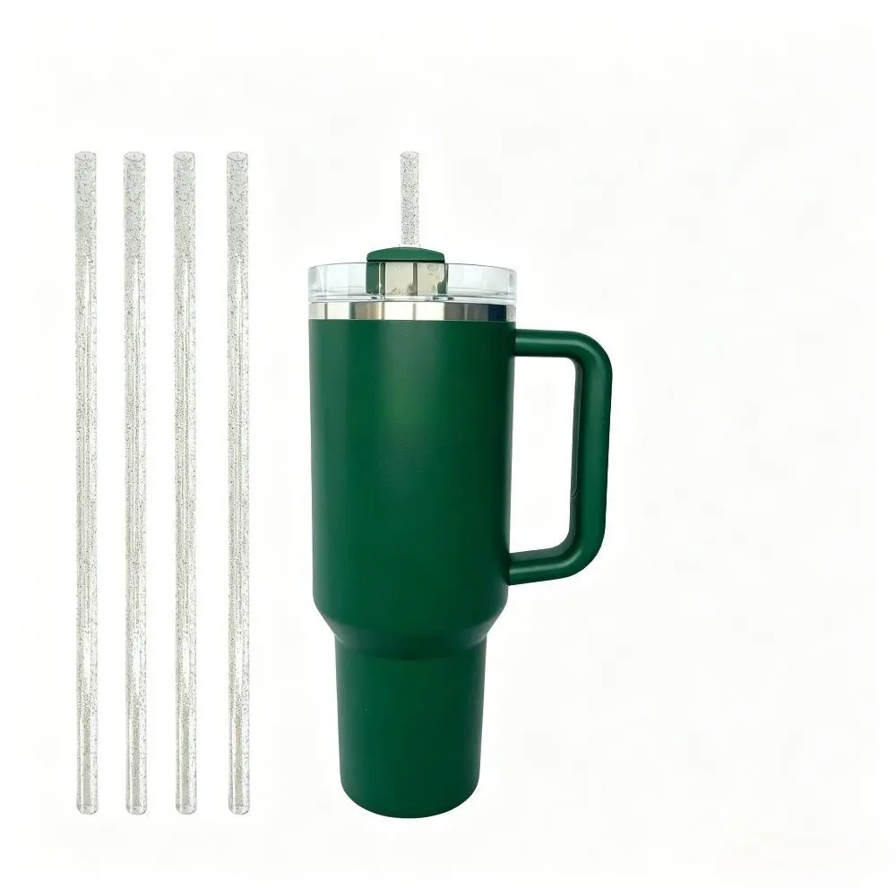 2026 New Charming Princess Vibe 40oz Plastic Straws - Durable Sparkle Bag Charm Accessories for All Ages, Practical Tumbler/Cup Add-ons for Summer Daily Beverages