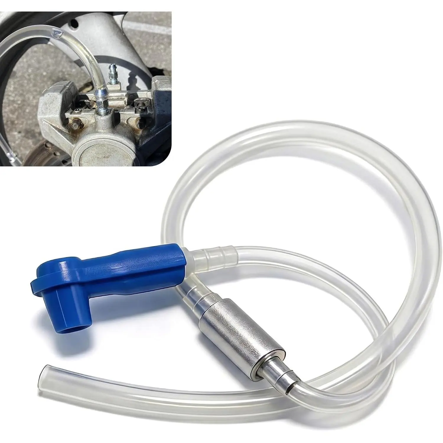 Bleeder Kit with  Way Check Valve, Ransparent   Bleeder Hose & Adapter,  Hydraulic Bleeding Tool for
