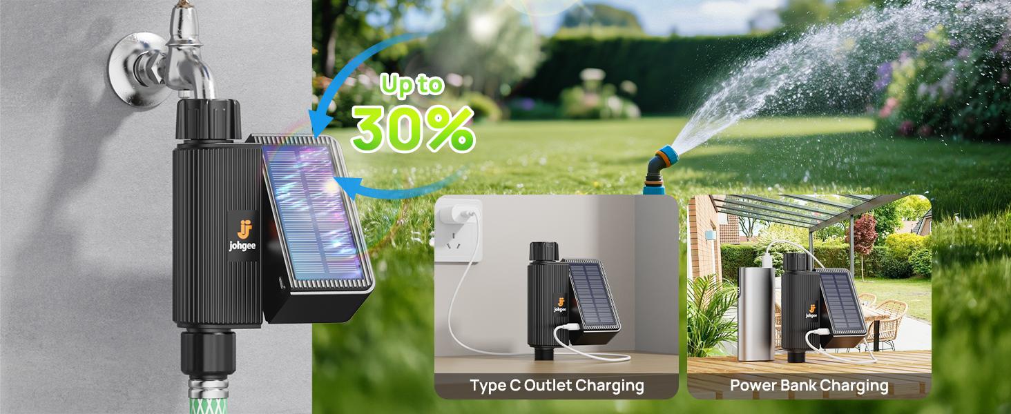 WiFi Sprinkler Timer, WiFi Timer for with Rain Delay/Manual/, Alexa & Life App, Irrigation Sprinkler Controller for Lawns Yard