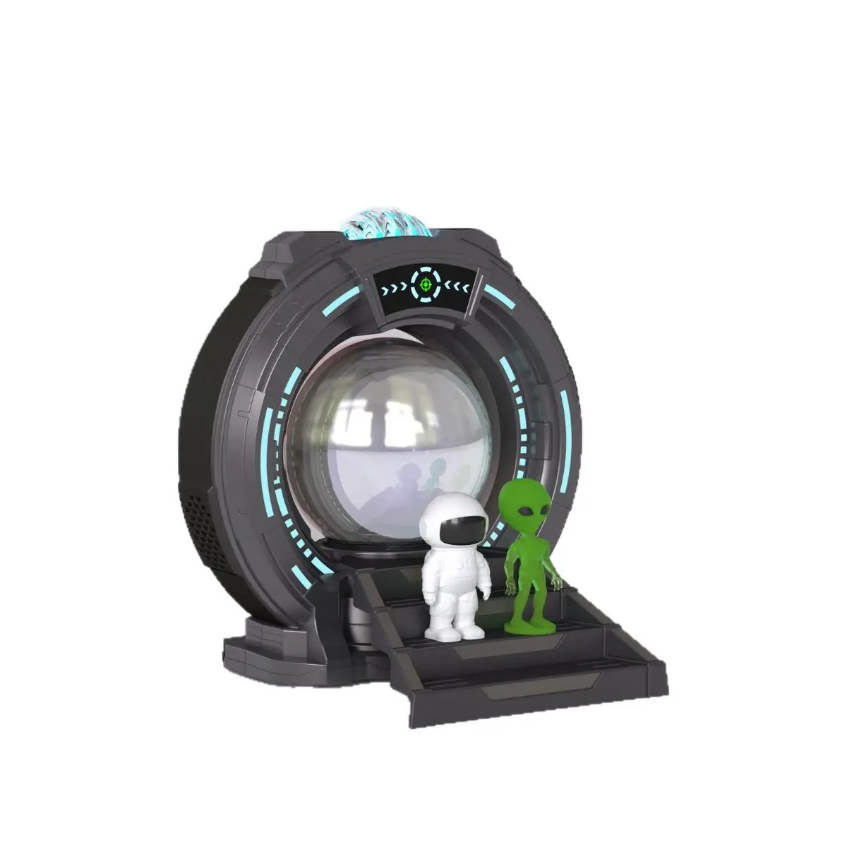 Northern Lights Projector | Galaxy Projector for Bedroom Adults &Kids | Star Projector with Interactive Plasma Ball, Bluetooth Speaker,White Noise, Sci-Fi Portal with Astronaut & Alien Toys