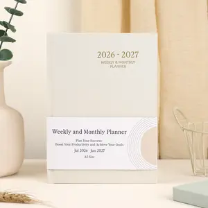 2026-2027 Productivity Planner - Weekly and Monthly Planner, July 2026 - June 2027, Linen Hardcover, 2026-2027 Calendar Planner Book with Tabs, Aesthetic, Perfect for Office Home School Supplies