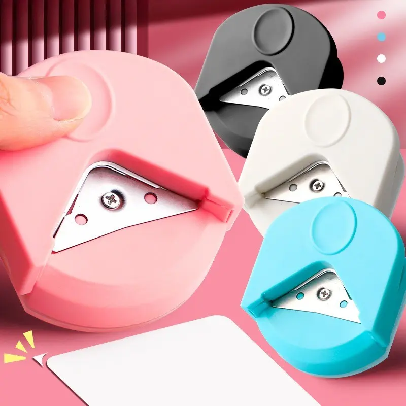 1pc Pink Photo Corner Cutter: Effortlessly Create Perfectly Rounded Corners for Your Photos and Paper Projects! Paper Trimmer Paper Cutters