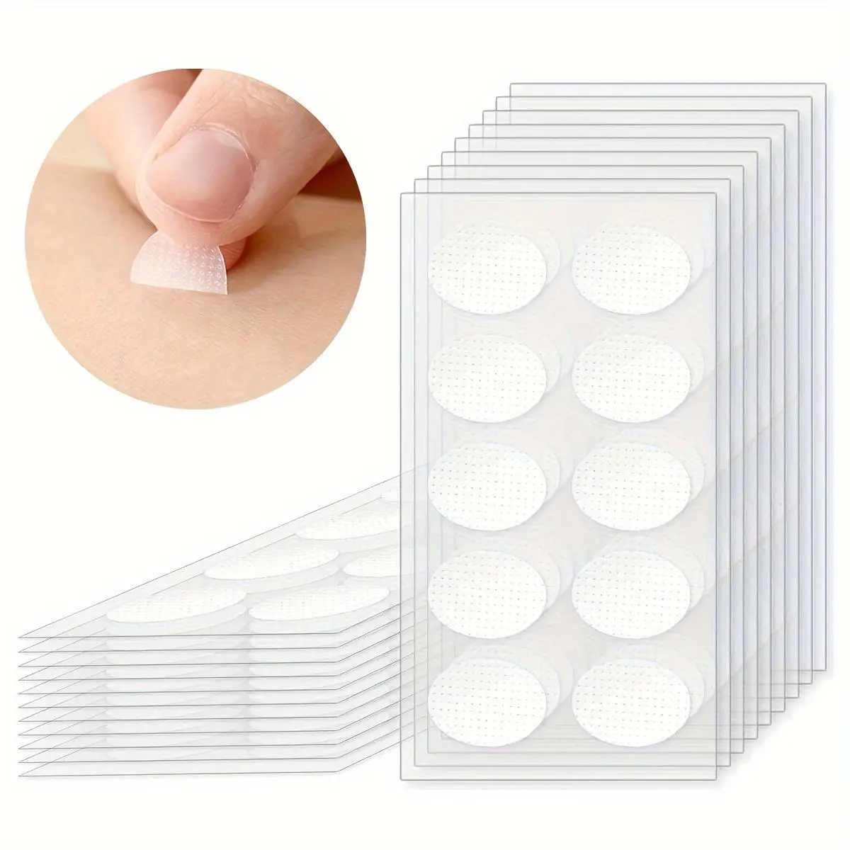 Waterproof Earlobe Support Patches, Invisible Anti-Fall & Crack, Breathable Allergy-Free, Ideal for Large Earrings, Long-Wear Comfort