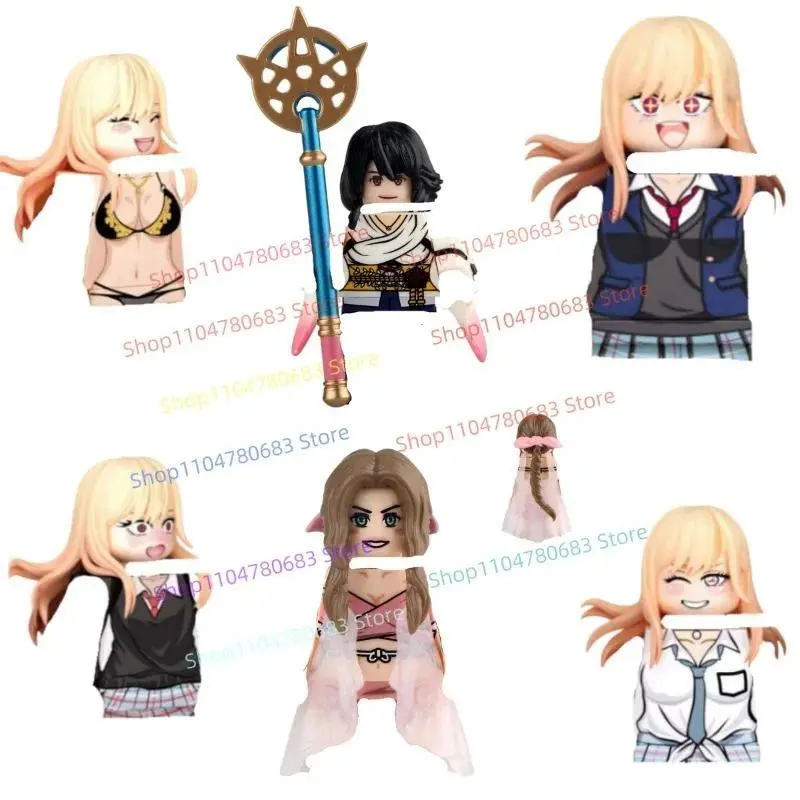 MOC Building Blocks: Mini Figure Set –Anime-Style Uniforms, Cute Girl Accessories, Decorative Figurines, Collectible Toys, Gifts