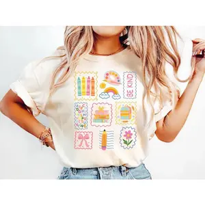 Teacher Life Shirt, Cute Be Kind Shirt, Back to School Shirt, Team Elementary School Teacher Shirt, School Supply Shirt