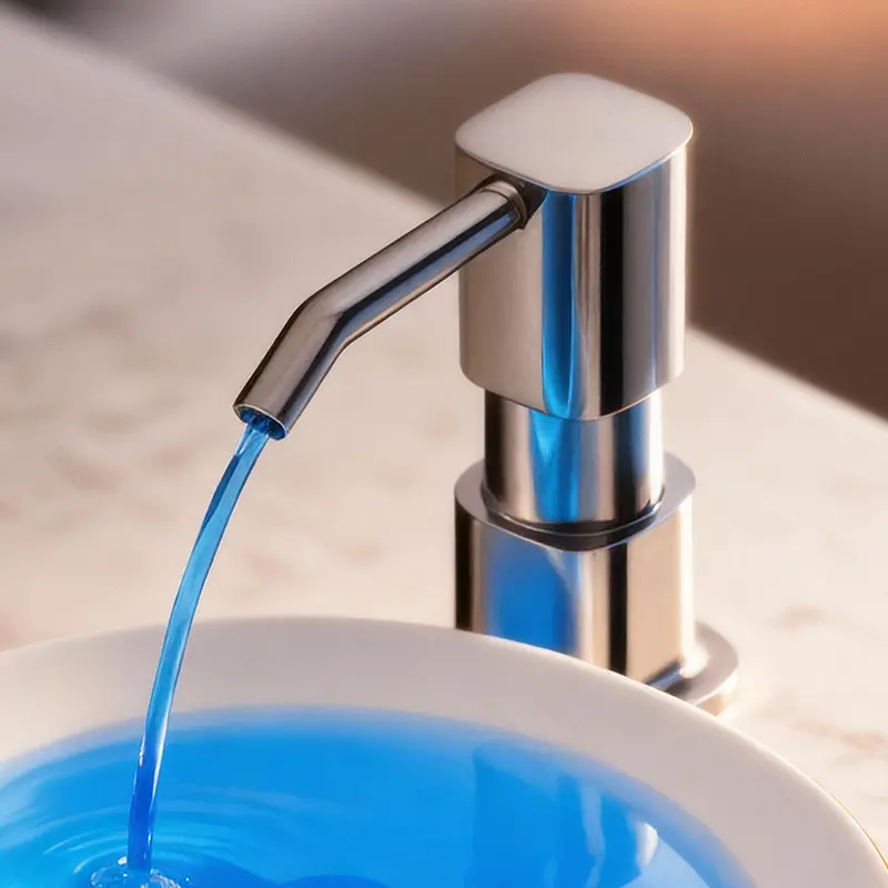 Kitchen sink detergent dispenser, vegetable washing basin detergent dispenser, soap dispenser bottle with extension tube and pump head
