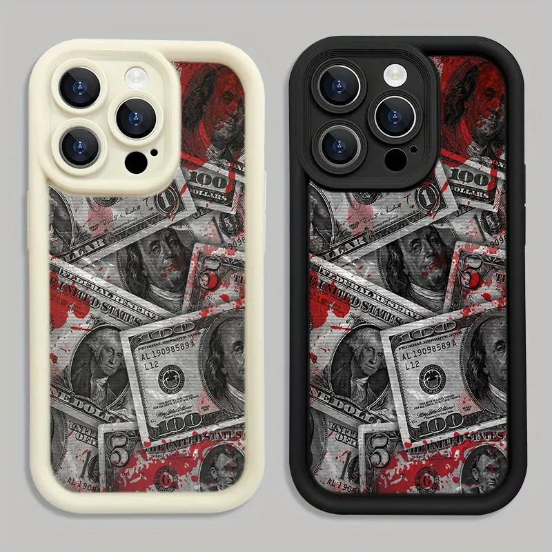 Blood note superimposed visual mobile phone shell B391 for iPhone 16/15/14/13/12/11/Plus/Pro/Pro Max Series - Shockproof Case, Stylish Design