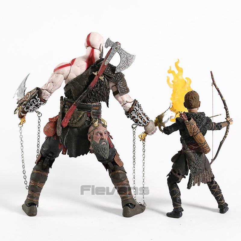 NECA God of War Kratos & Atreus Action Figure PVC Toys Collection Model Doll 2-Pack popular