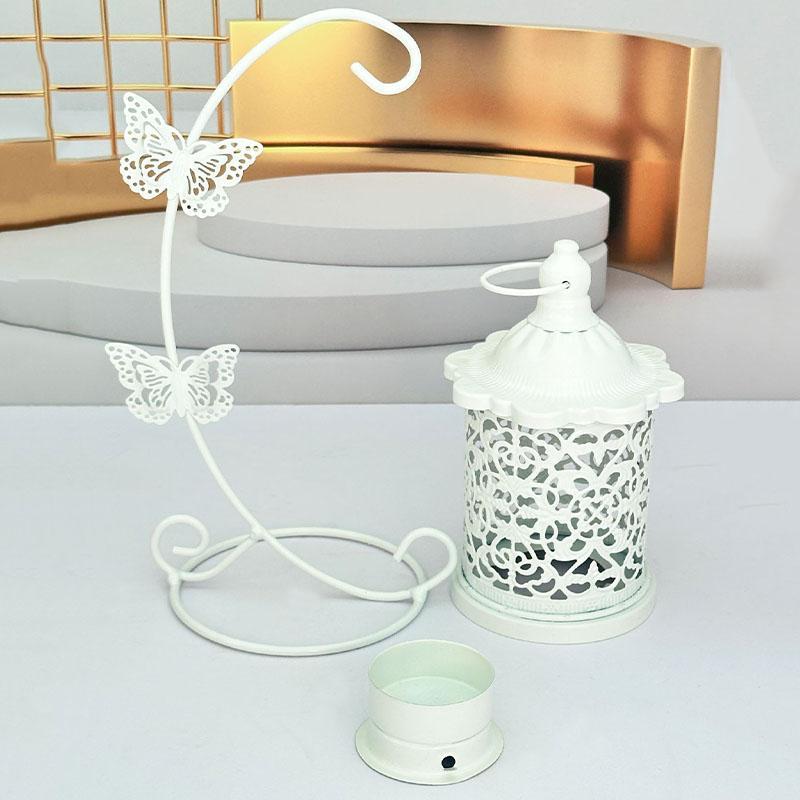 Butterfly Design Hanging Candle Holder, 1 Count Creative Retro Metal Hanging Basket Ornament, Decorative Ornament for Home Party Wedding, Room Decor