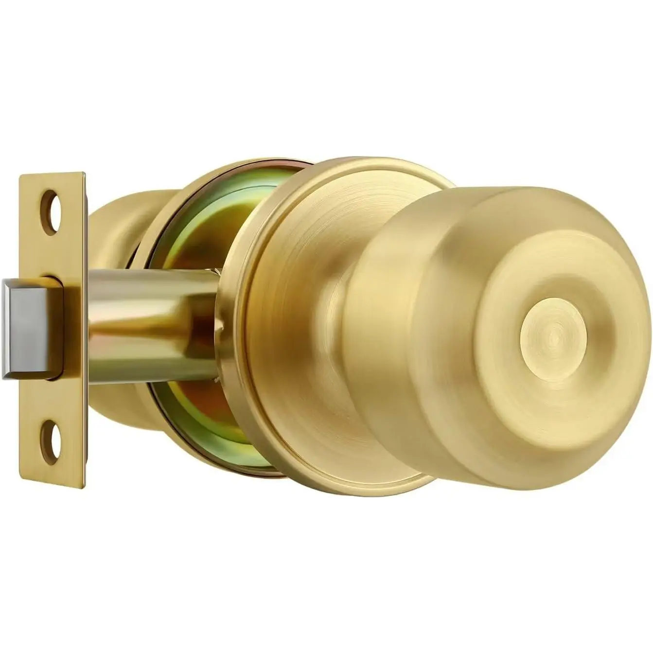 Classic  Passage Door Knob - Satin Brass Interior/Hallway/Closet Door Knob