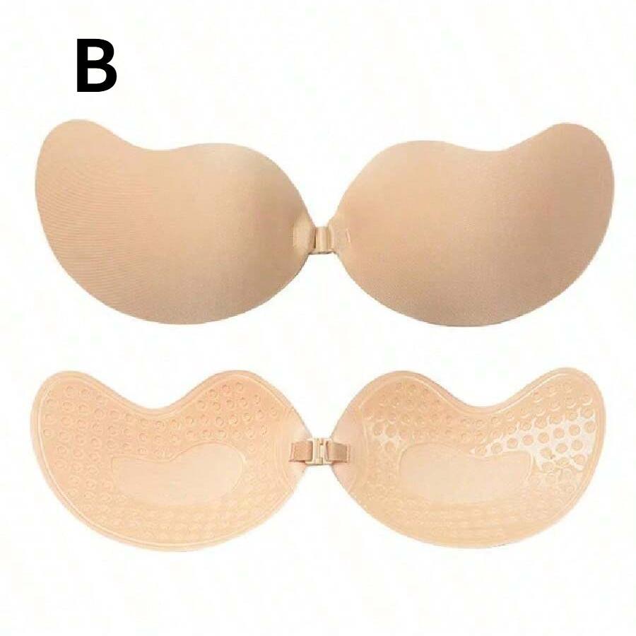 Sticky Bra Backless Adhesive Strapless Invisible Push Up Bra, Seamless Self Adhesive Silicone Lingerie for Women, Reusable Nipple Cover Accessories