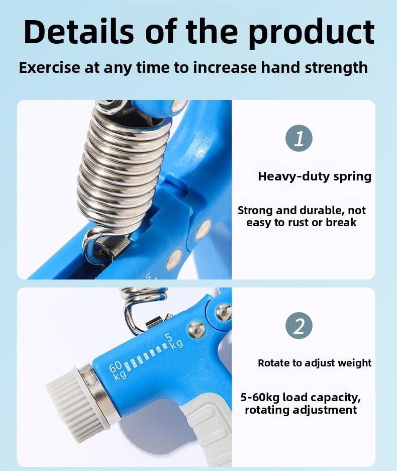 Counting Grip, Hand Strength Exercise, Children's and Students' Wrist Fitness, Adjustable Equipment To Increase Muscle