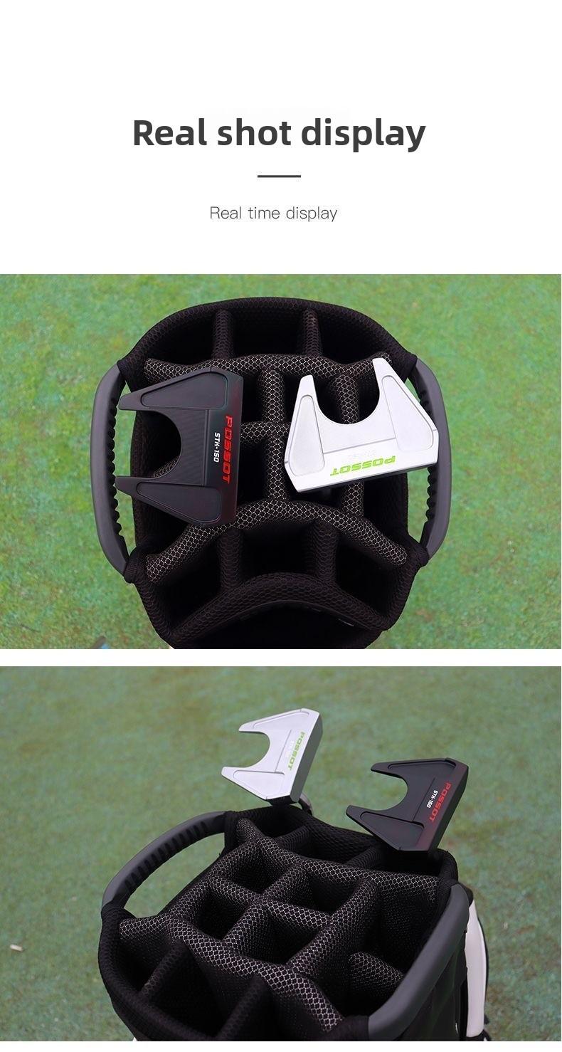 Golf Putter - Horn-Style Putter - Long-Distance Design with Alignment Line - Stainless Steel Shaft