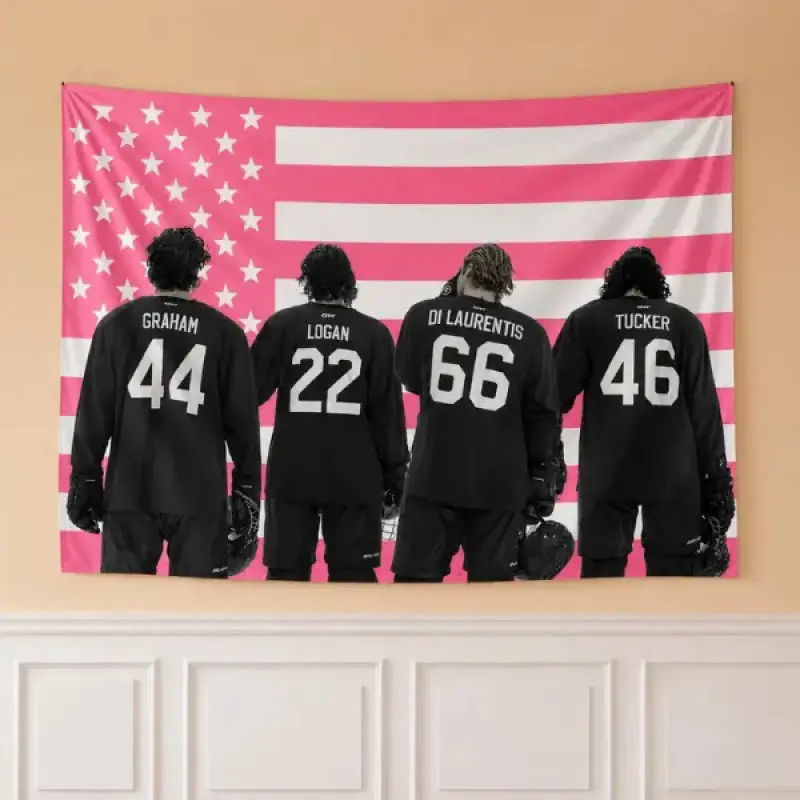 Briar Hockey Polyester Tapestry Flag - Graham Logan Inspired Wall Hanging, Machine Washable Room Decor for Book Lovers