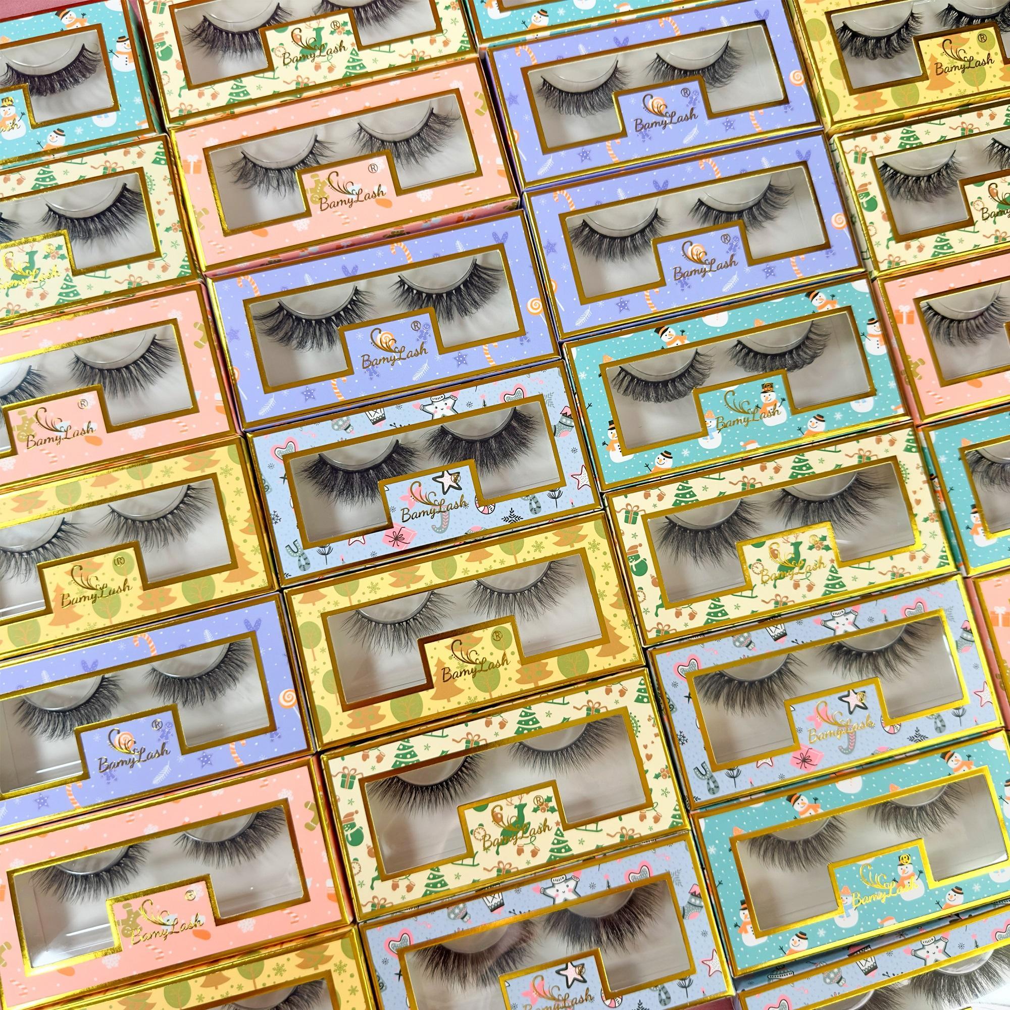 Natural & Medium False Eyelashes, 30 Pairs/60 Pairs Curling False Eyelashes, Reusable Eye Makeup Products for Women