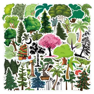 110 Sheets New Tree Graffiti Stickers, Waterproof Stickers for Luggage, Water Bottle, Skateboard, Car, Phone Case, Unique Design
