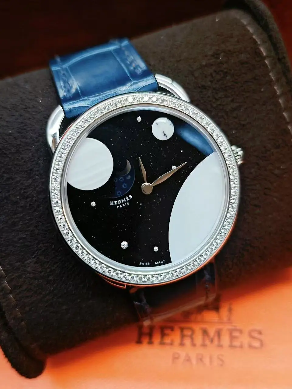 Hermès ARCEAU W060228WW00 Automatic Mechanical 18K White Gold 38mm