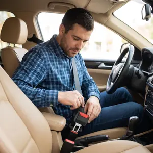 General Motors buckle, heavy-duty and durable metal buckle with high-quality ABS shell, quick release, easy installation, reliable automotive safety accessories for daily use