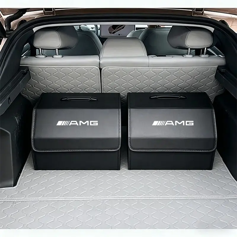 Car Trunk Organizer Box Large Capacity Folding Stowing Storage Bag For Mercedes Benz AMG W223 W222 W214 W213 W247 W177 W206 W205 W167 W166 W465 W464 C167 C292 H247 X247 X254 C254 X167 X166 A236 C236 R232 W242 W176 W221 W212
