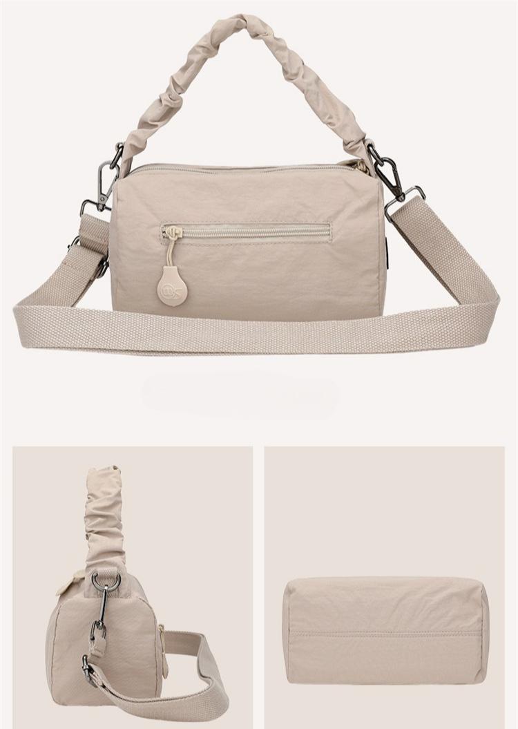 8118 Women's Nylon Portable Pillow Bag 2026 New Simple Shoulder Crossbody Bucket Bag