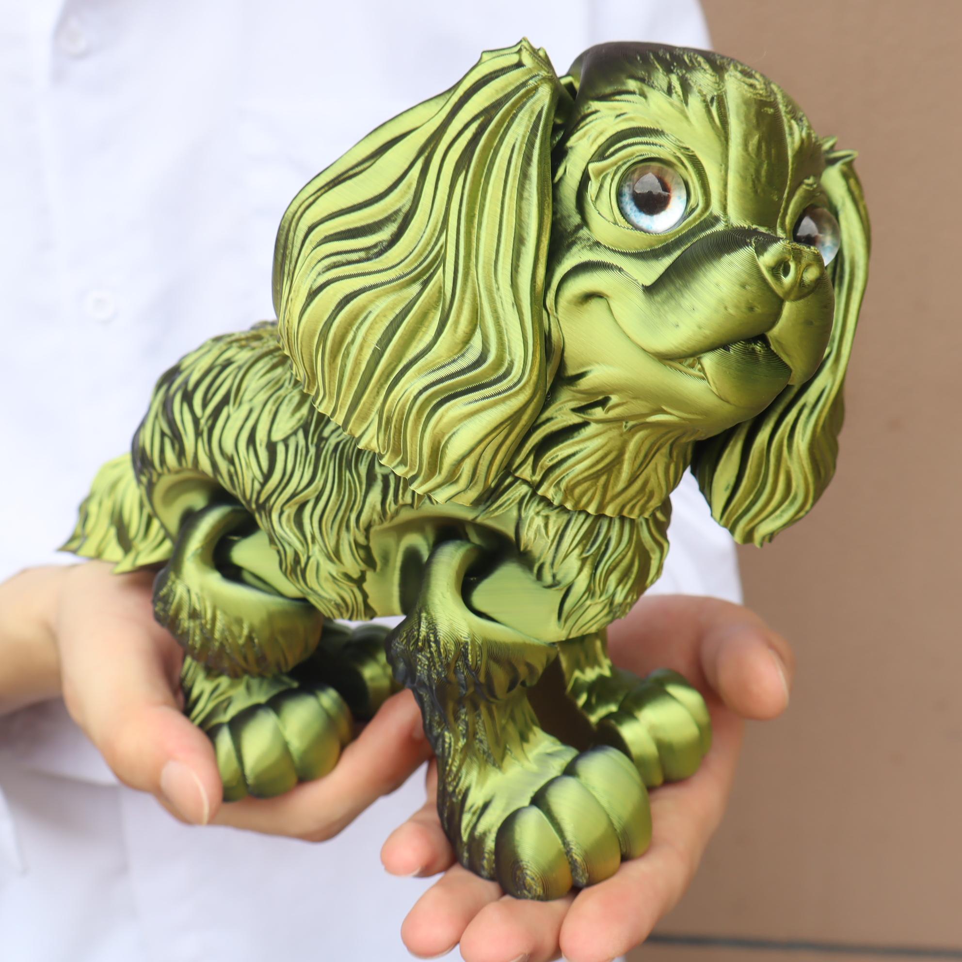 3D Printed Poodle Dog Figurine, Large & Small Sizes Available Decorative Fidget Figurine, Durable Plastic Material, Perfect Gift for Any Occasion, Articulated Fidget Figurines, Doll Figurines, Collectible Figurines