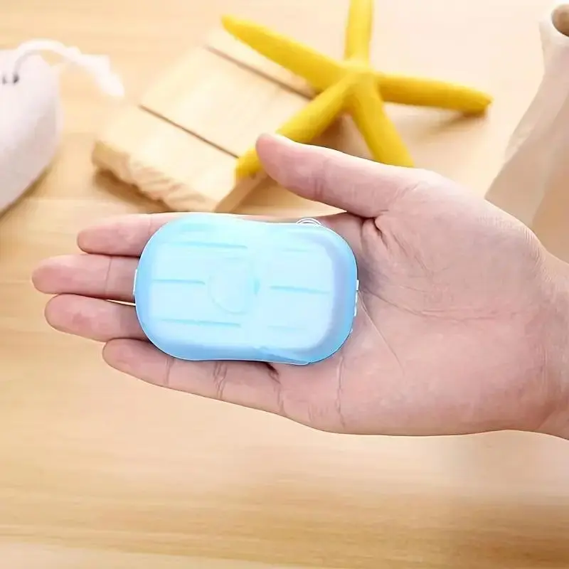 Disposable Soap Bar, 1 Box/4 Boxes Portable Hand Washing Tablet, Travel Mini Soap Tablet, Outdoor Sports Accessories, Nail