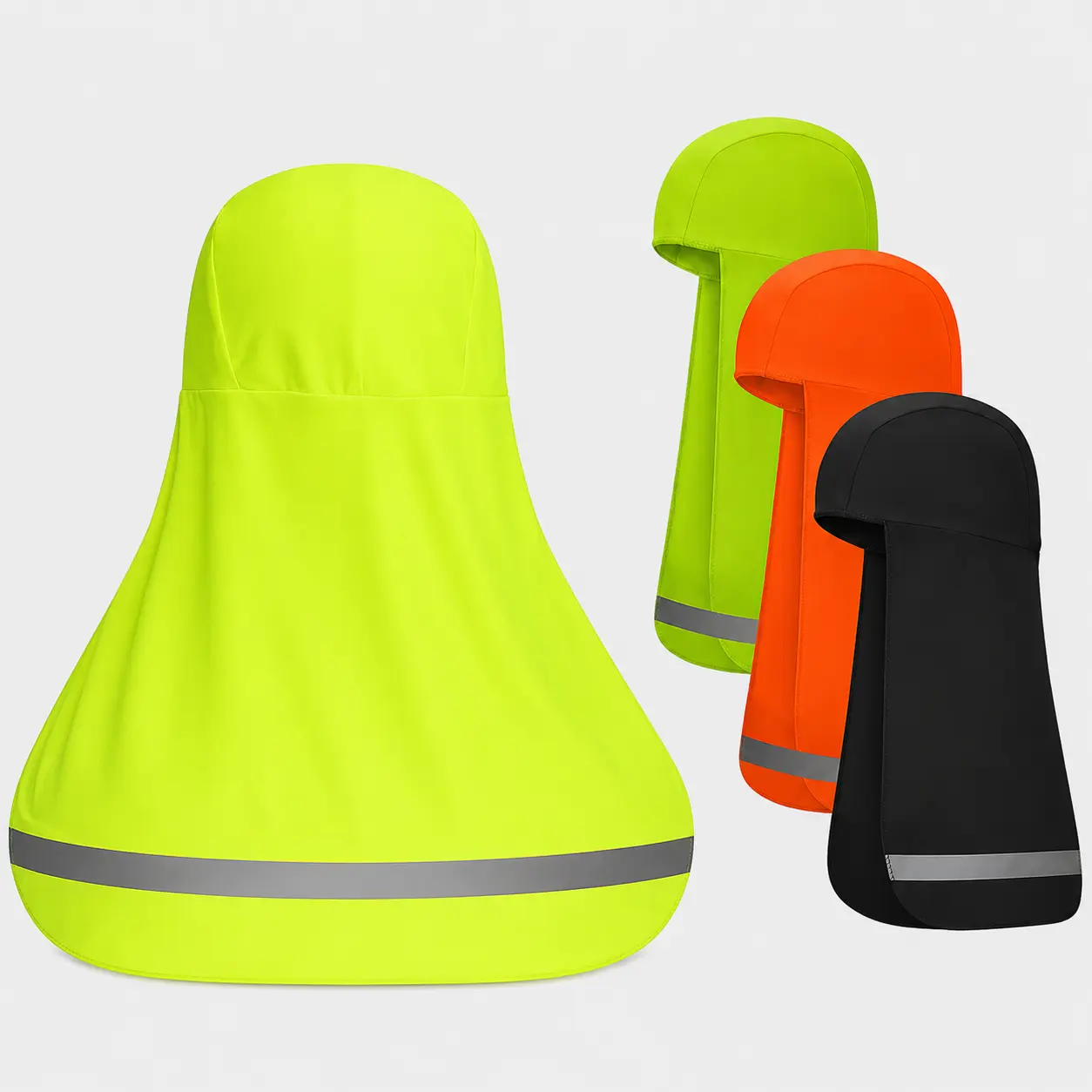 4 Pieces Hard Hat Sun Shade with Neck Flap, Cooling Skull Cap for Outdoor Work, Fishing & Hiking