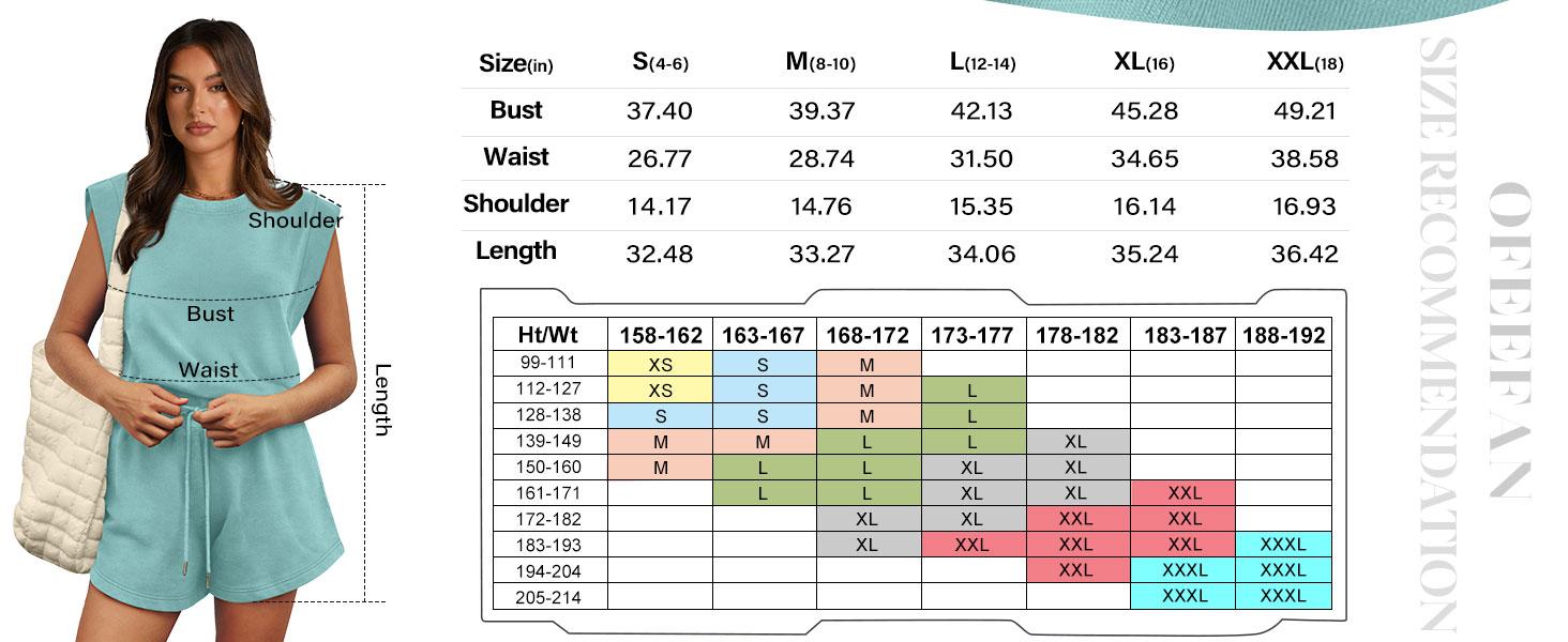 OFEEFAN Rompers for Women Summer Cap Sleeve Adjustable Drawstring Waistband Crewneck Casual Outfits with Pockets SpringStatements