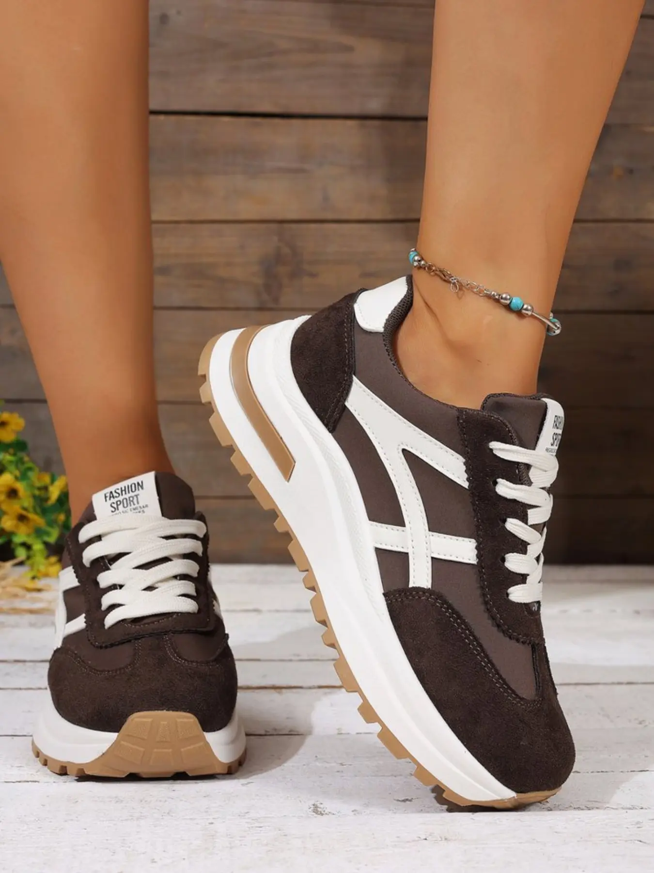 Women's Fall New Dad Shoes, Breathable Training Shoes, Thick Sole Agony Shoes, Casual Sports Shoes, Cross-Border Fashion Footwear, Casual Sneakers Shoes