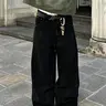Men's New Fashion Loose Fit Side Stripe Jeans, Casual Versatile Denim Jeans, Stylish Long Straight Leg Jeans for Everyday Wear, Casual Comfy Jeans