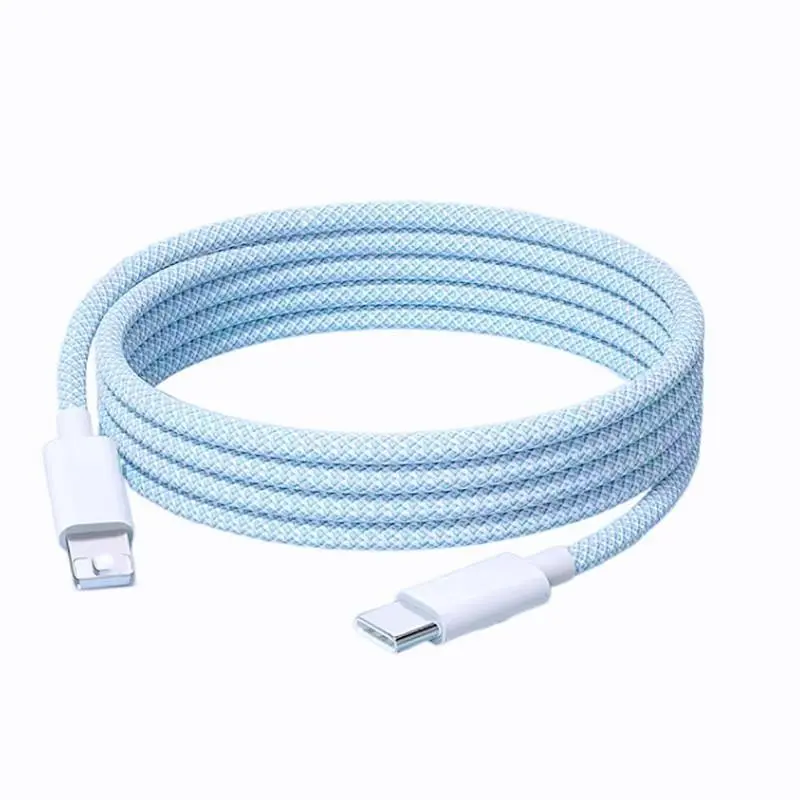 Fast Charging USB-C to Lightning Cable, Compatible with Apple Devices, PD Fast Charge, 10-20w Output, Carplay Compatible, Braided Design