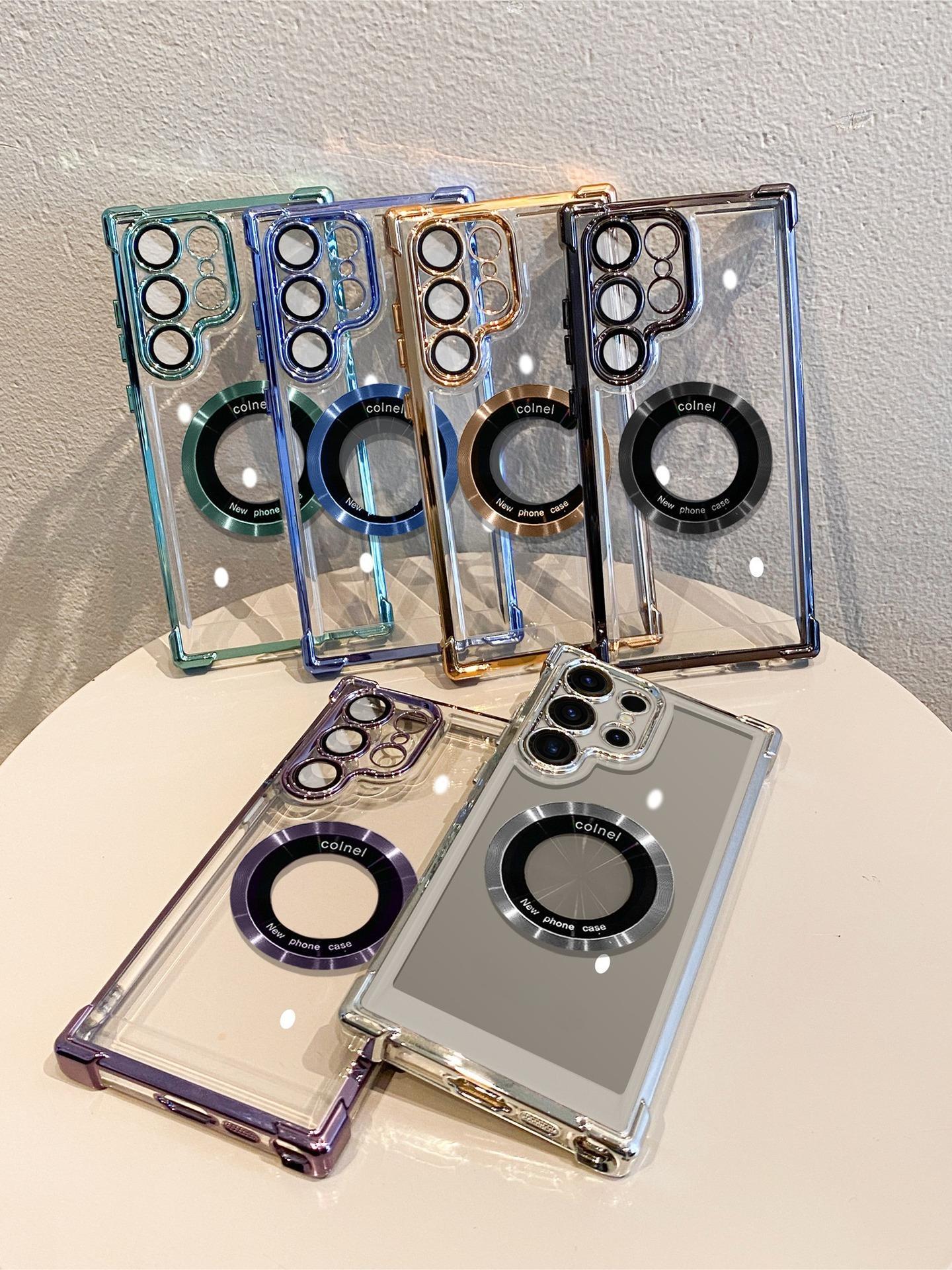 Premium Electroplated Transparent Protective Case with Four-Corner Airbag Drop Protection for Samsung Galaxy S26 Ultra