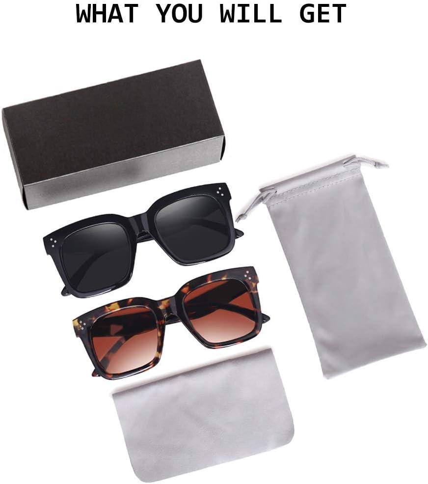 Vintage Oversized Square Sunglasses UV400 Protection Flat Lens Vintage Women Oversized Sunglasses Designer Luxury Square  main image 3