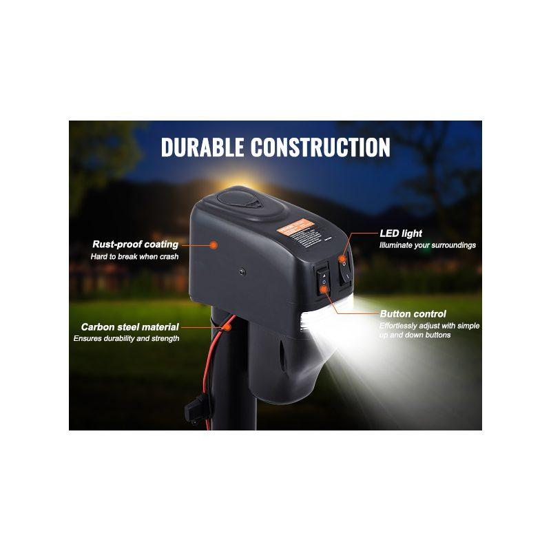 VEVOR Electric Trailer Jack, Power Tongue Jack Weight Capacity 4000 lbs, 9.84-33.85 Electric Tongue Jack with Waterproof Cover for Lifting RV Trailer, Horse Trailer, Utility Trailer, Yacht Trailer