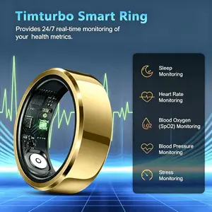 2026 Smart Ring Blood Pressure Heart Rate Sleep Monitoring Smartring IP68 & 5ATM Waterproof Multi-sport Mode Smartring Man Women