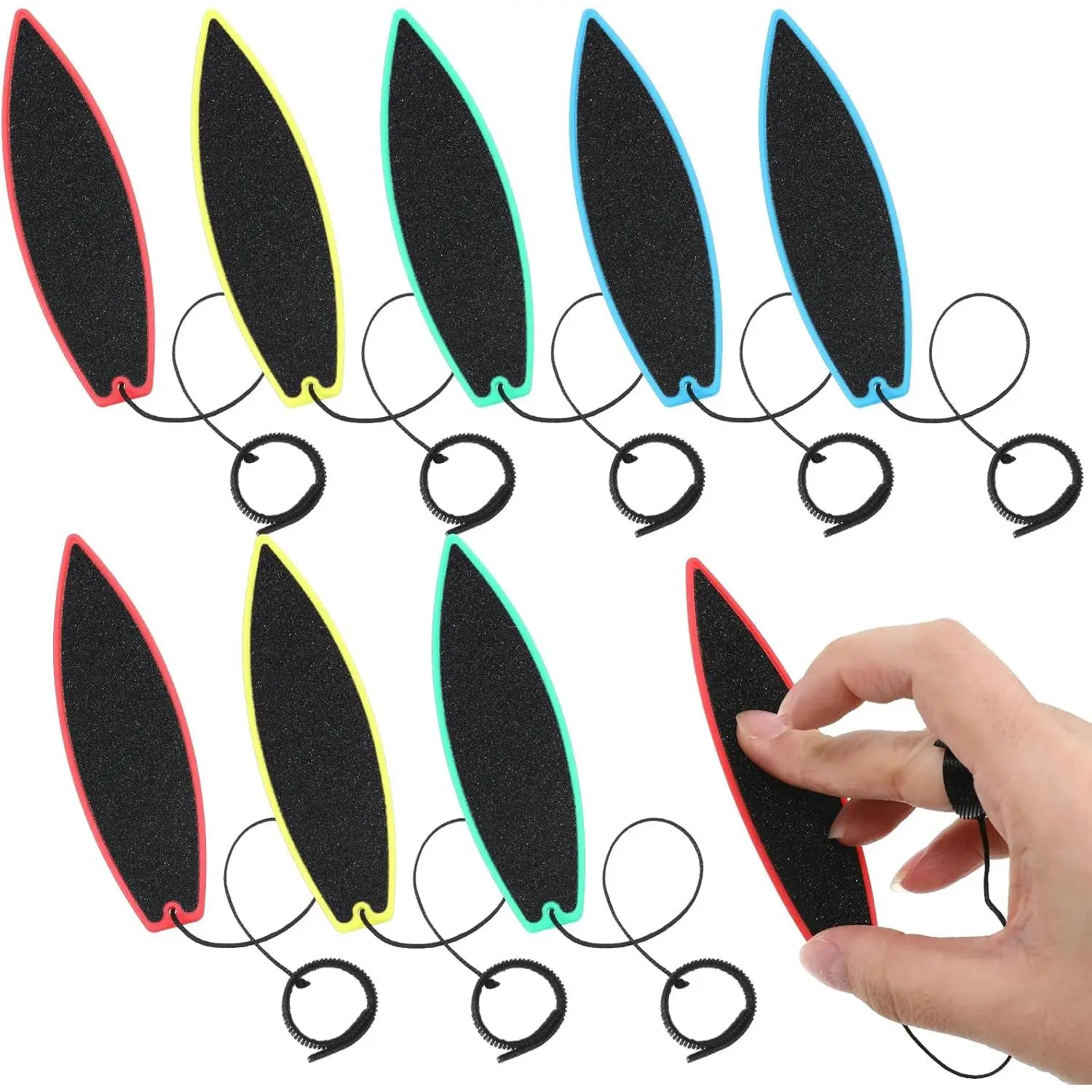 8PCS Finger Surfboard Mini Surfboard Finger Surf Board  Kids Teens Adults