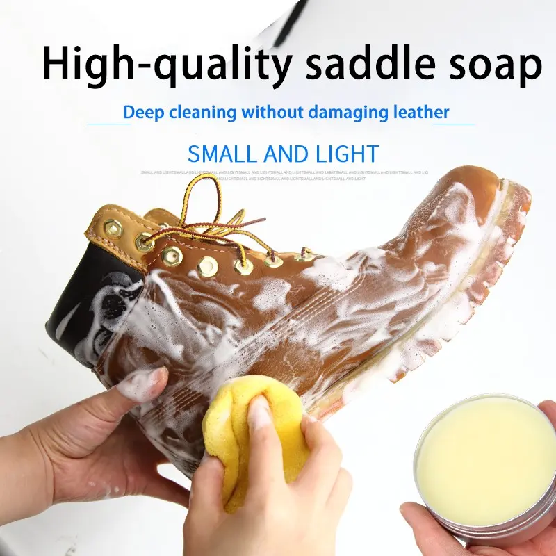 Leather Saddle Soap for Leather, 2.12 Oz Tin, Leather Cleaner and Conditioner, Softens, Protects, Repairs, for Car Seats, Sofas, Shoes, Bags, Boots