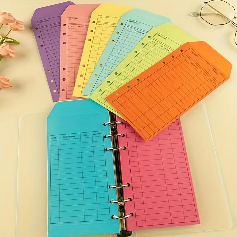 Budget Envelope with Binder, 1 Set Colorful Budget Envelope, Money Saving Monthly Budget Planner, Office Stationery & Supplies