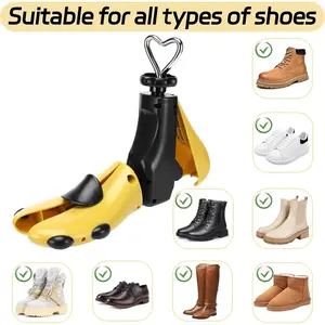 Adjustable Shoe Stretcher, Plastic Design, Suitable for Synthetic Shoes, Boots, Sports Shoes, Casual and Athletic Footwear