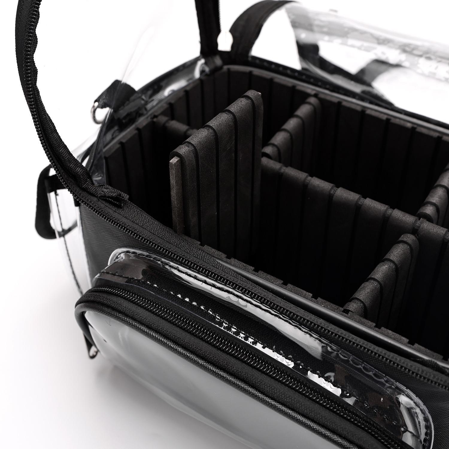 Transparent Waterproof Cosmetic Organizer Bag, PVC Fashion Travel Case for Makeup Tools, Haircutting Tool Storage, All Seasons Use