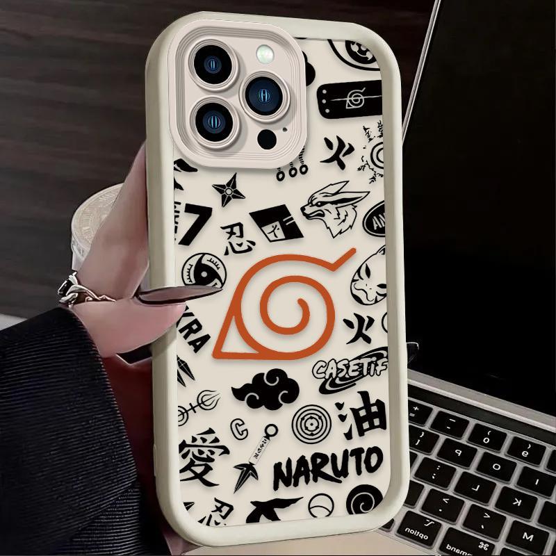 Anime N-NARUTOS Silicone Case For iPhone 17 16 15 14 13 12 11 Pro Max Plus Air Shockproof Cover