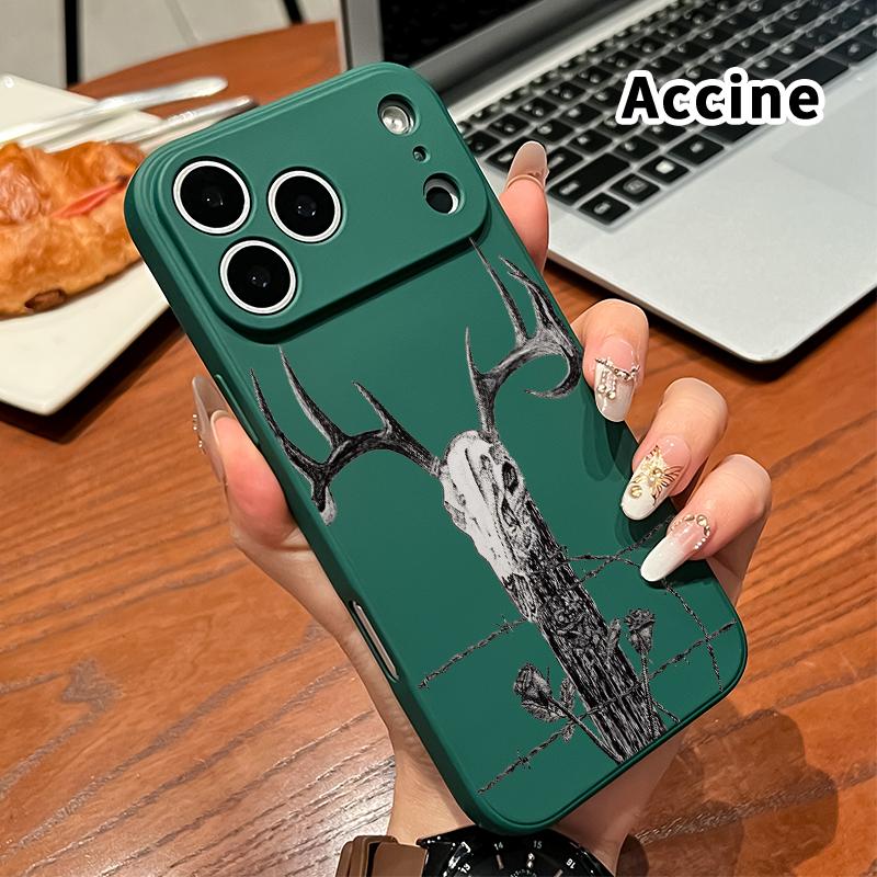 Skull, Roses, Barbed - Wire Pattern Straight Edge Phone Case Soft Phone Case for iPhone 17 16 Pro Max 15 Plus 14 13 12 11 Air XR E XS Plus Shockproof Drop Protection Rugged Durable Silicone Cover