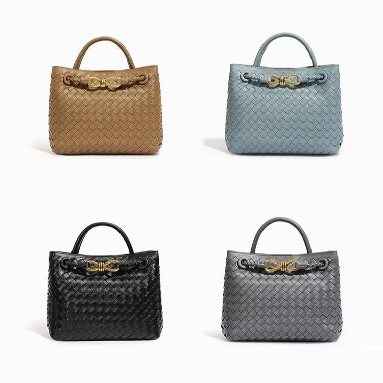 6197 Hand-woven Large-capacity Handbag 2025 New PU Leather Shoulder Messenger Women's Bag