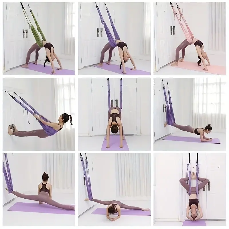 Upgrade Yoga Resistance Band, Handstand Aerial Yoga Assistant, Door Hanging Multi-Functional Fitness Trainer, Yoga Stretch Helper, Yoga Stretching Bands, Yoga Accessories