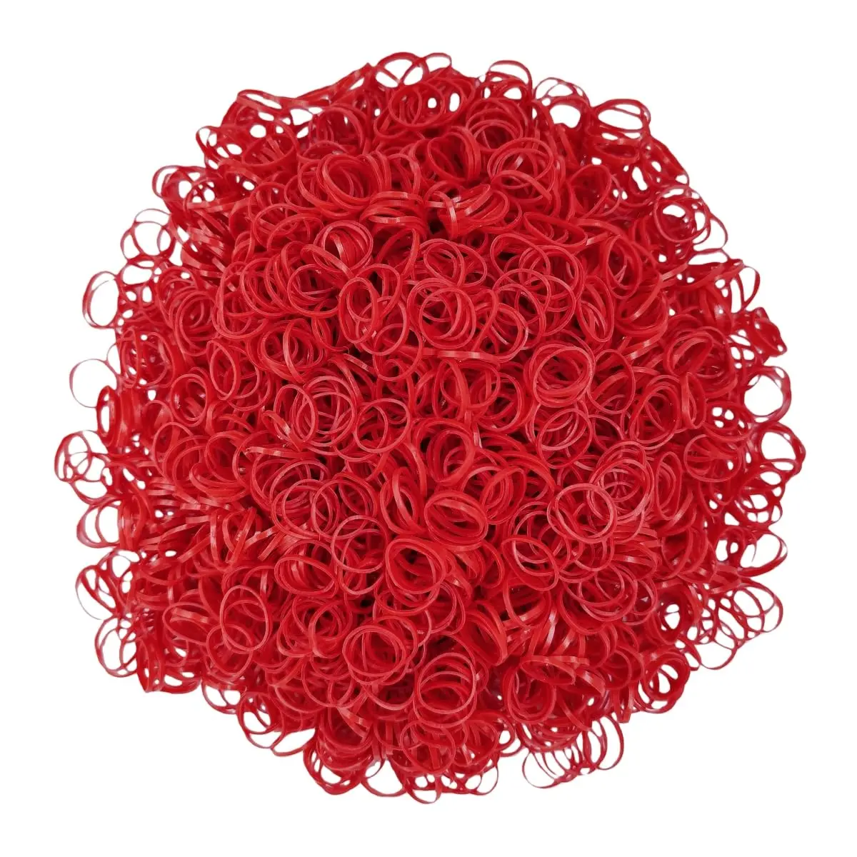 3200 Pcs Elastic Rubber Bands Small Hair Ties Hair Rubber Mini Hair Bands Hair Elastics Tiny Soft Holder Ponytails for Girls (Red)