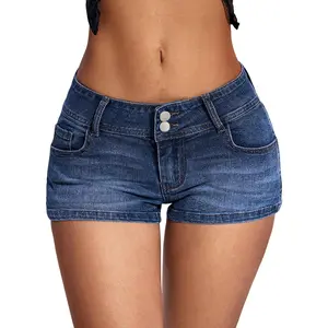 Low Rise Jean Shorts for Women Y2k Stretchy Mini Denim Shorts 2026 Summer Trendy Micro Jorts Country Concert Outfits(Gift)