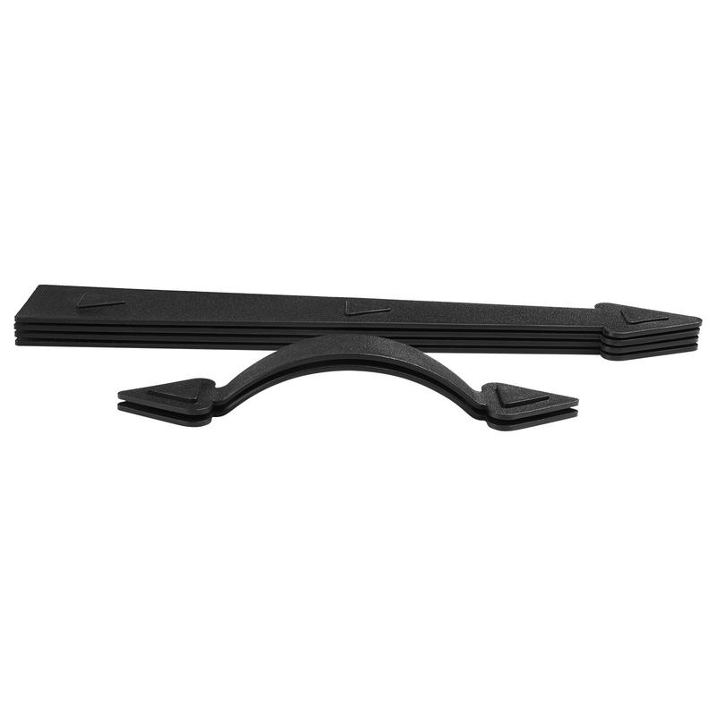 VEVOR Magnetic Garage Door Hardware Kit, Decorative Garage Door Hinges Handles, Black Carriage House Accents, No Installation Needed, 4 Hinges and 2 Handles for Barn Gate Curb Appeal