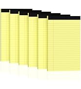 3pcs Legal Pads 8.5 x 11, Notepads 8.5 x 11 College Ruled Notebook, Writing Pads of Paper,Yellow Note Pads, Memo Pad Papers Perforate Legal Notepads Narrow Ruled Line,30 Sheets/Pack