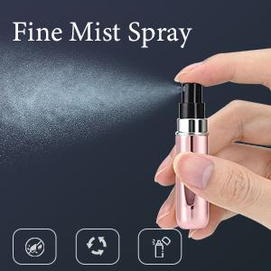 Portable Mini Refillable Perfume Atomizer Bottle, Travel Size Refillable Perfume Refill Bottle - Perfume Atomizer Refillables, Scent Pump Case, Small Perfume Spray 4 Pcs Pack of 5 ml