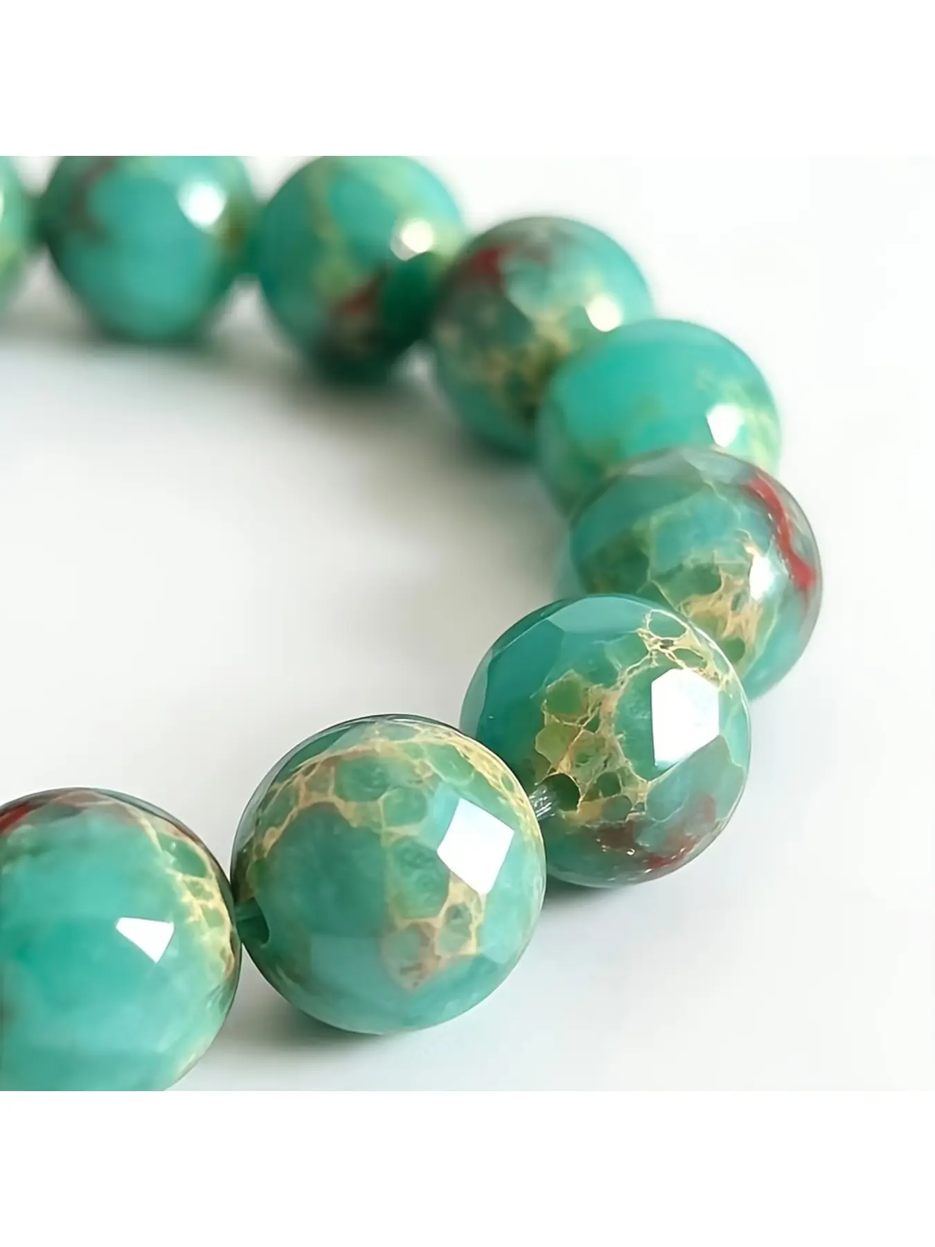 Emperor Turquoise Emerald Green Beads, Turquoise Material, Drilled Exquisite Loose Beads, Suitable for Christmas, Halloween, Easter, and Other Holidays, as Well as Daily DIY Bracelets, Necklaces, Craft Accessories, and Jewelry Making Beads & Bead Assortme